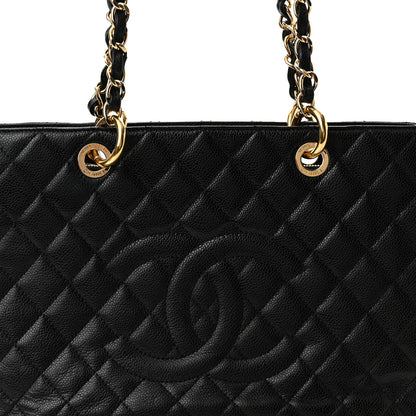 Chanel Caviar Quilted Grand Shopping Tote GST Black 8 of 10