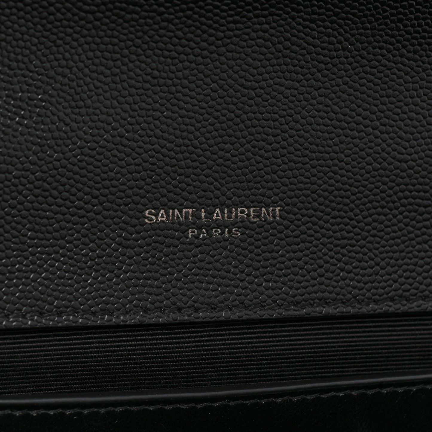 Grain De Poudre Textured Mixed Matelasse Triquilt Medium Monogram Satchel Black