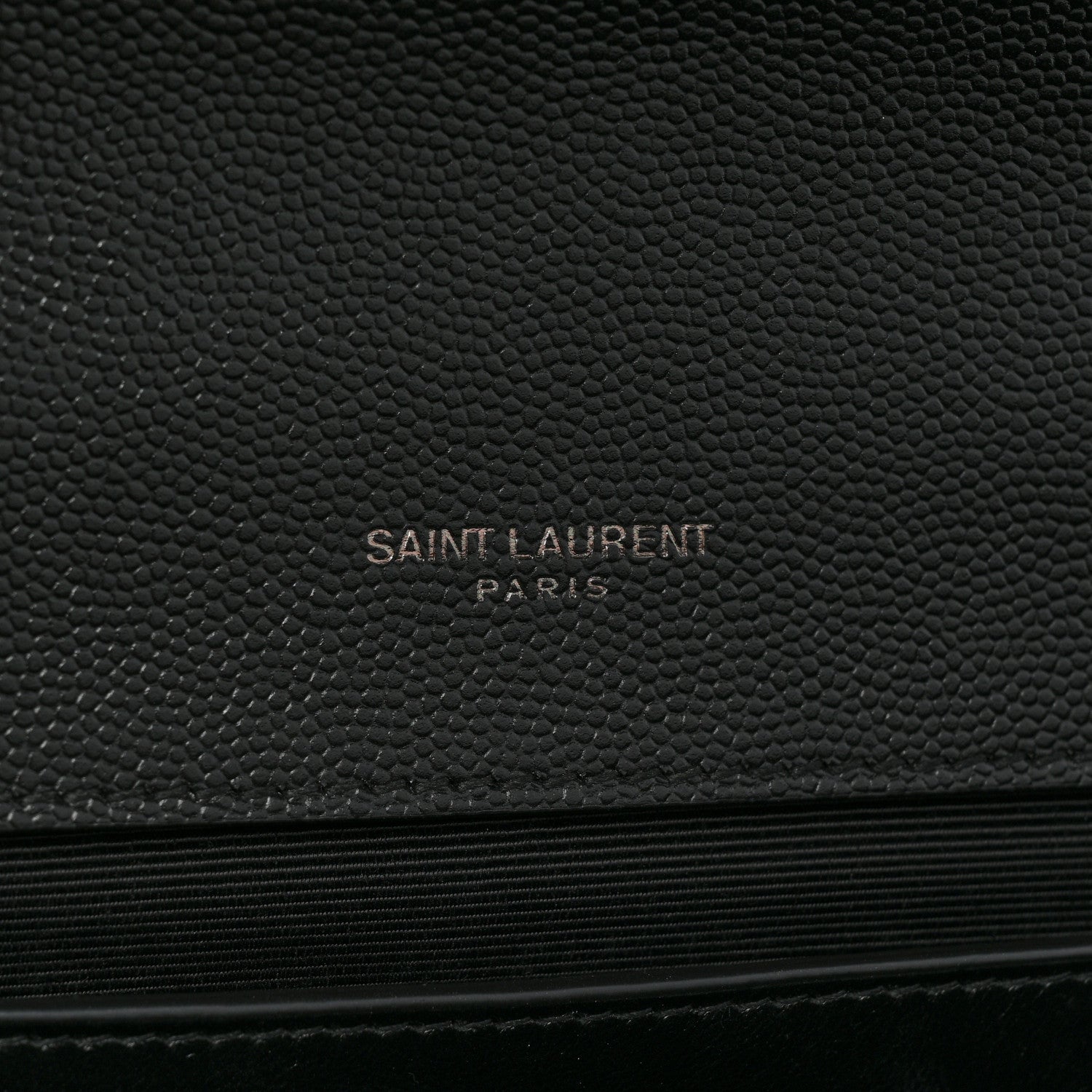 Saint Laurent Grain De Poudre Textured Mixed Matelasse Triquilt Medium Monogram Satchel Black 5 of 11