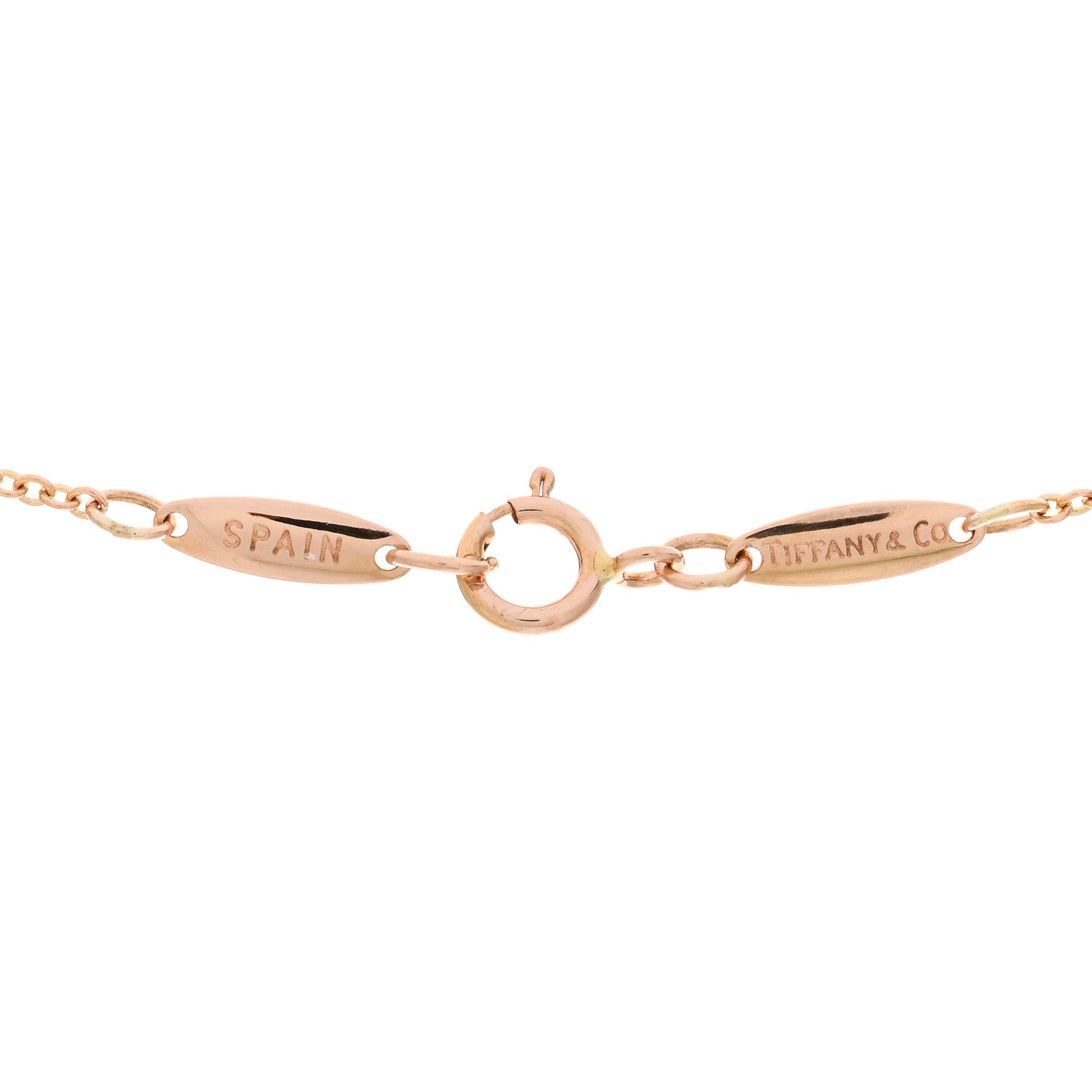 Tiffany 18K Rose Gold Diamond .08ct Elsa Peretti Diamonds by the Yard Pendant Necklace 4 of 4