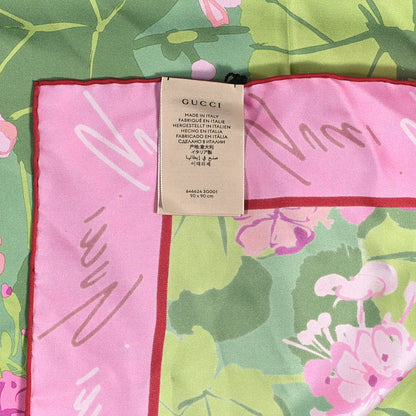 Gucci X KEN SCOTT Silk Floral Square Scarf 3 of 3