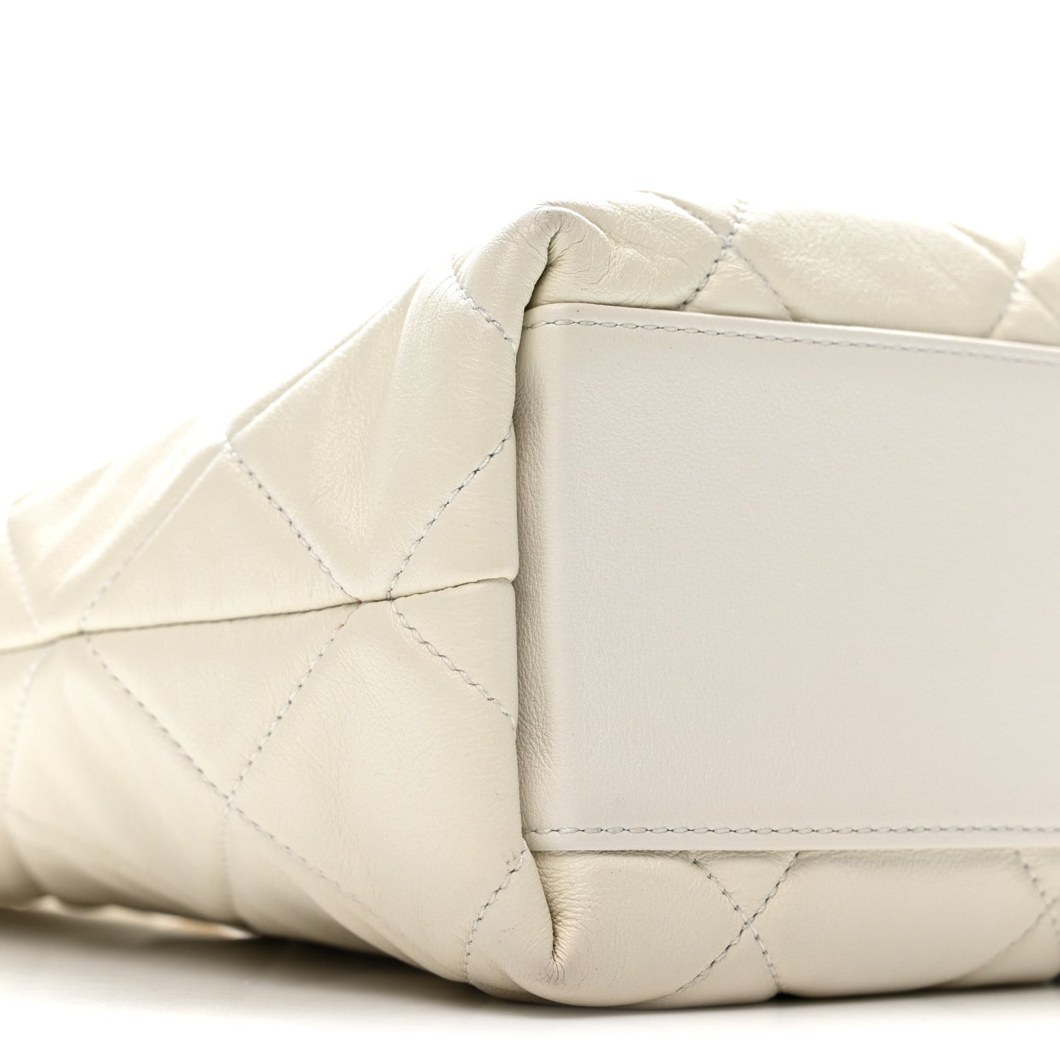Chanel Calfskin Quilted Close To Me Hobo White 9 of 13