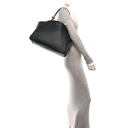 Prada Soft Grain Calfskin Large Tote Bag Black 2 of 10