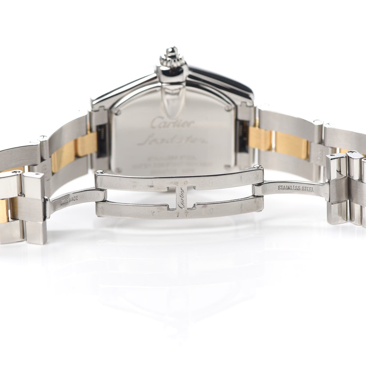 Cartier Stainless Steel 18K Yellow Gold 31mm Roadster Quartz Watch 5 of 5