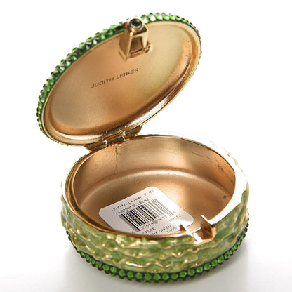 Judith Leiber Crystal French Macarons Minaudiere Pill Box Fern Green 5 of 7