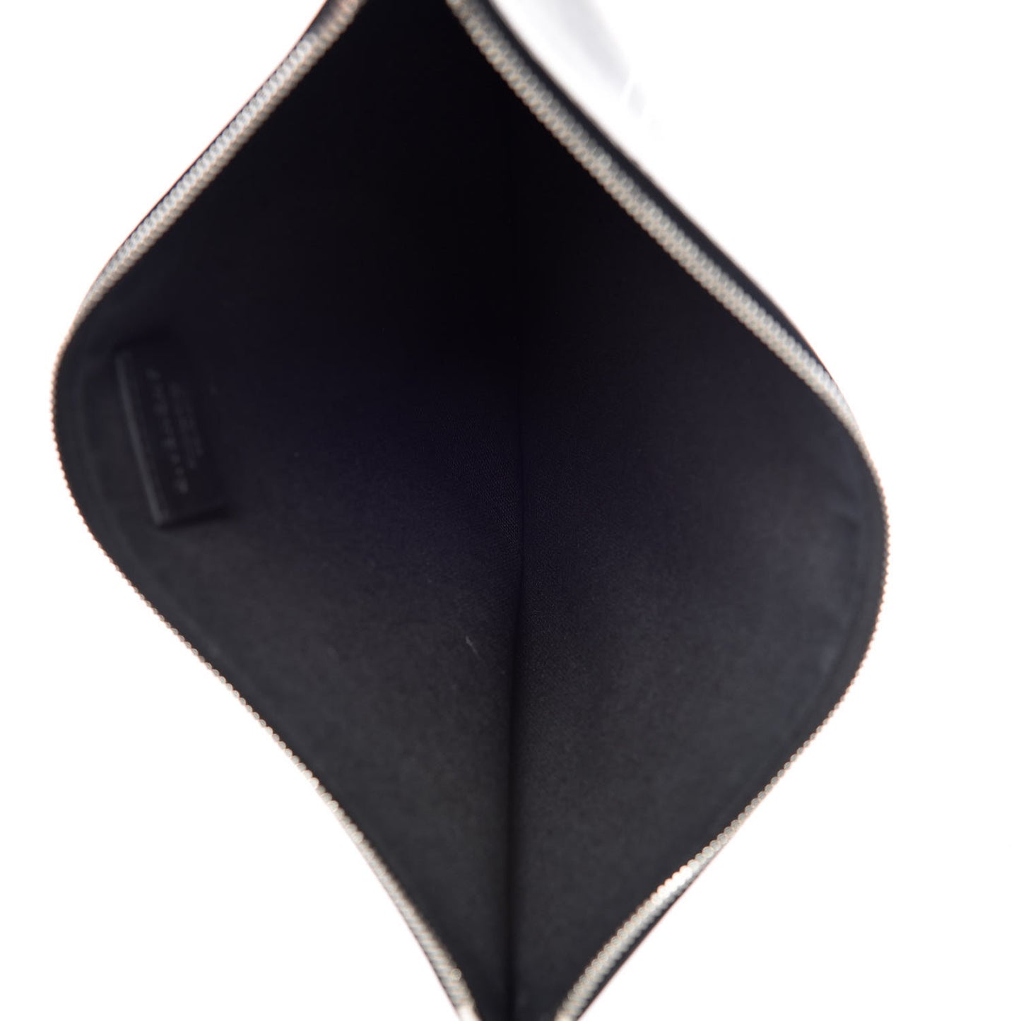 Calfskin Bambi Print Medium Cosmetic Pouch Black