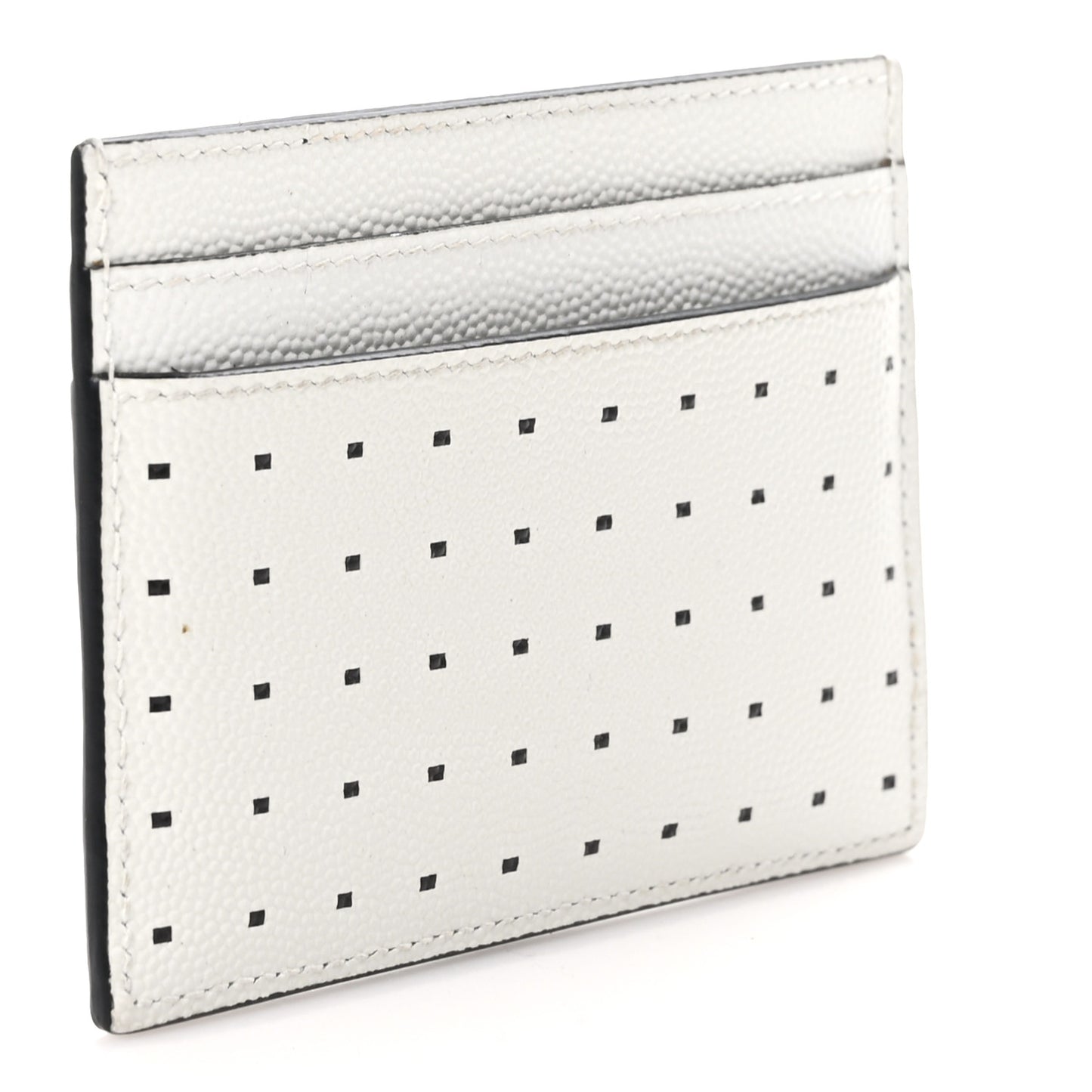 Grain De Poudre Geo Print Card Case White Black