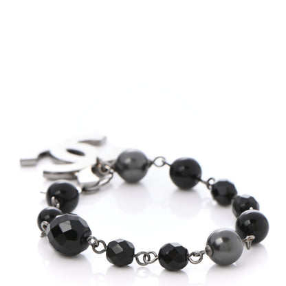 Chanel Ruthenium Bead CC Bracelet Black 3 of 5