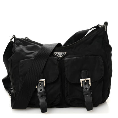Prada Tessuto Nylon Messenger Bag Black 1 of 13