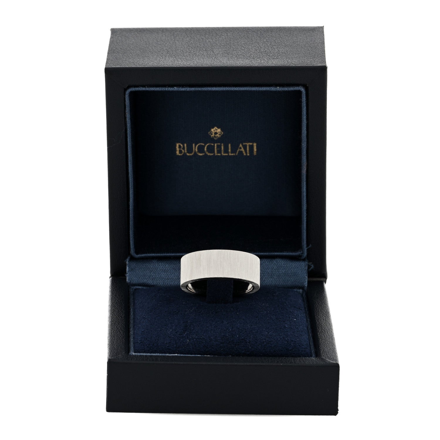Buccellati 18K White Gold Macro For Men Eternelle Band Ring 61 9.5 5 of 5