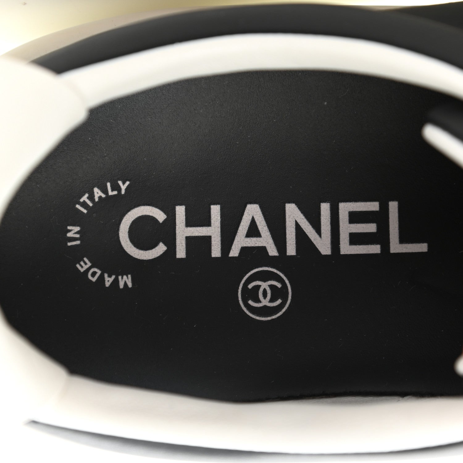 Chanel Calfskin CC Womens Sneakers 39.5 Black 8 of 10