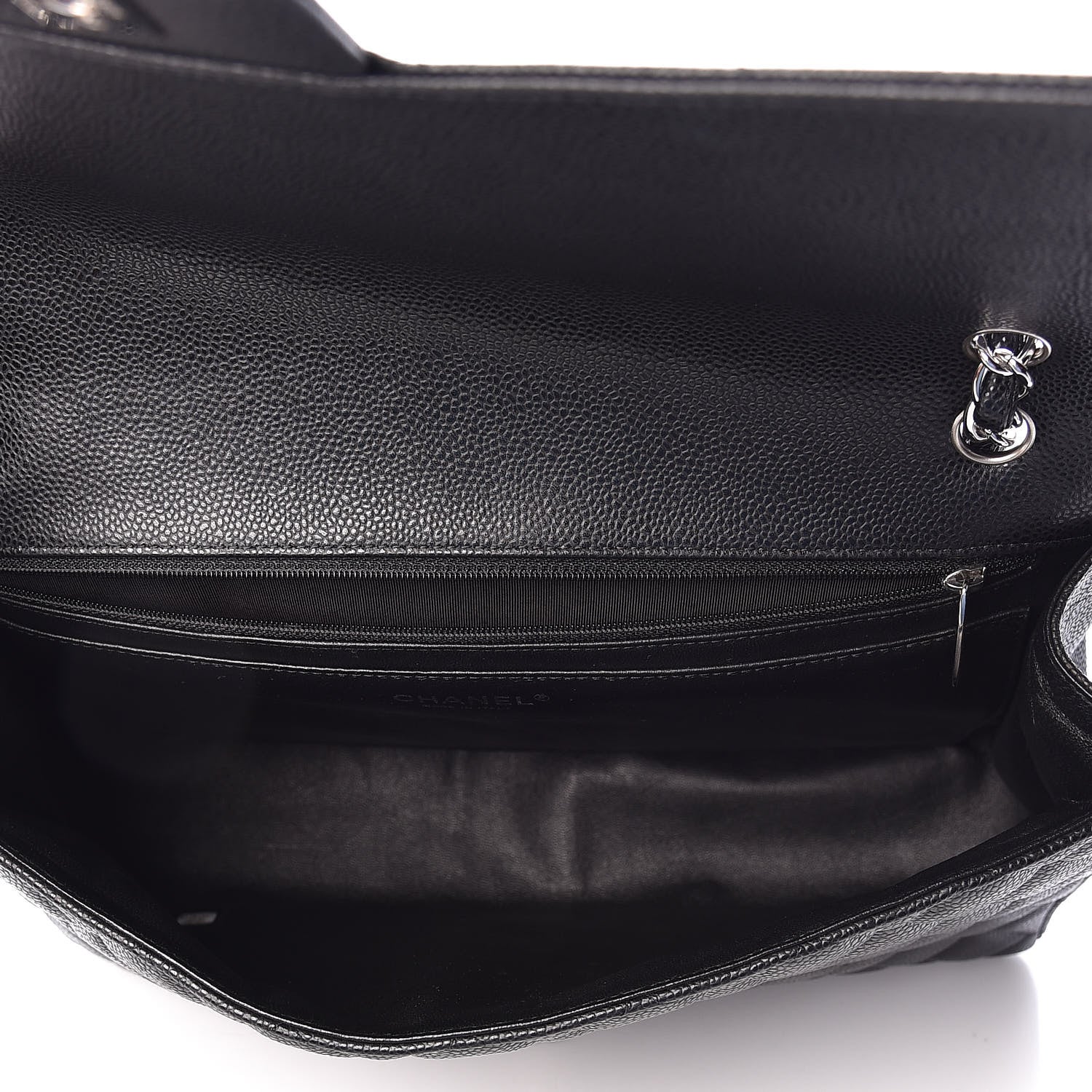 Chanel Caviar Quilted Maxi Single Flap Black 8 of 11