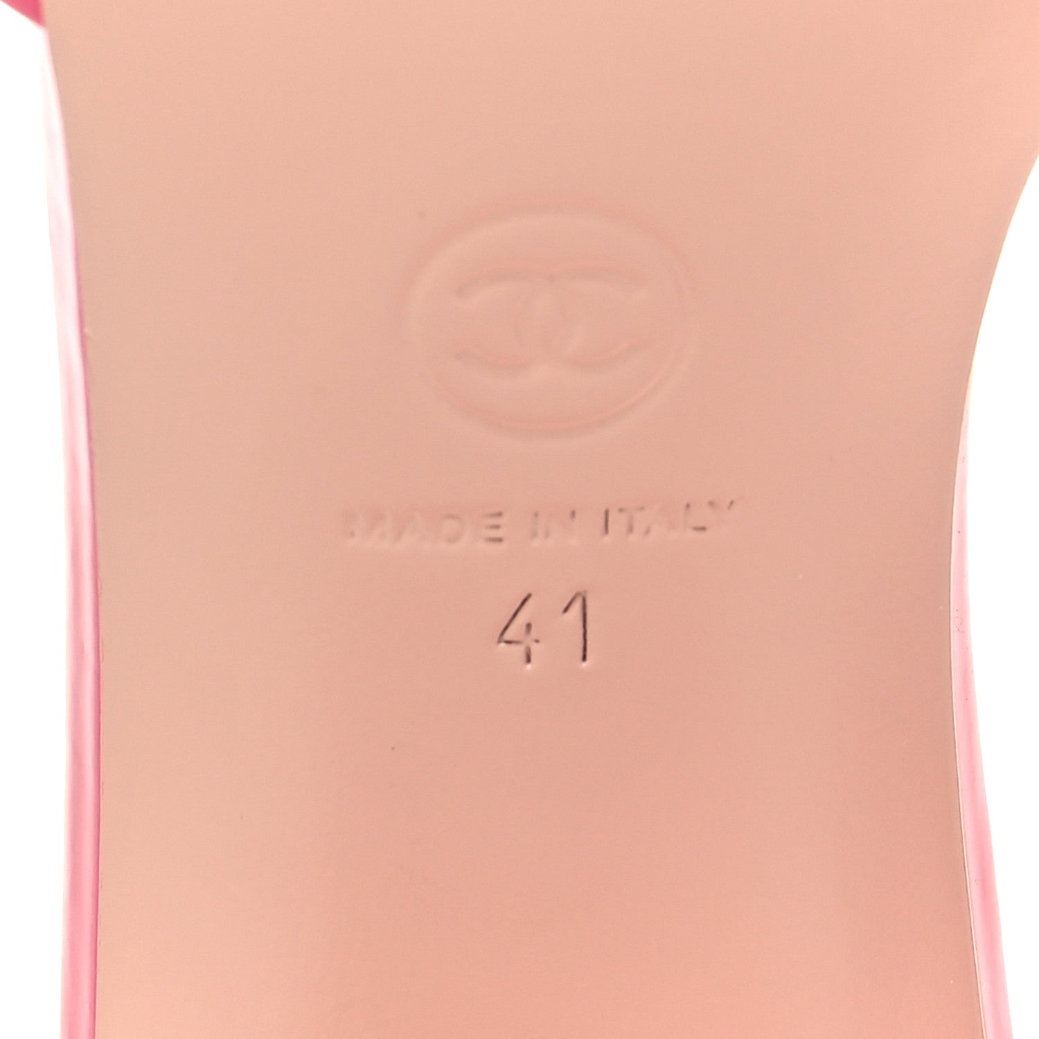Chanel Patent Calfskin CC Mules 41 Dark Pink Light Pink 7 of 8