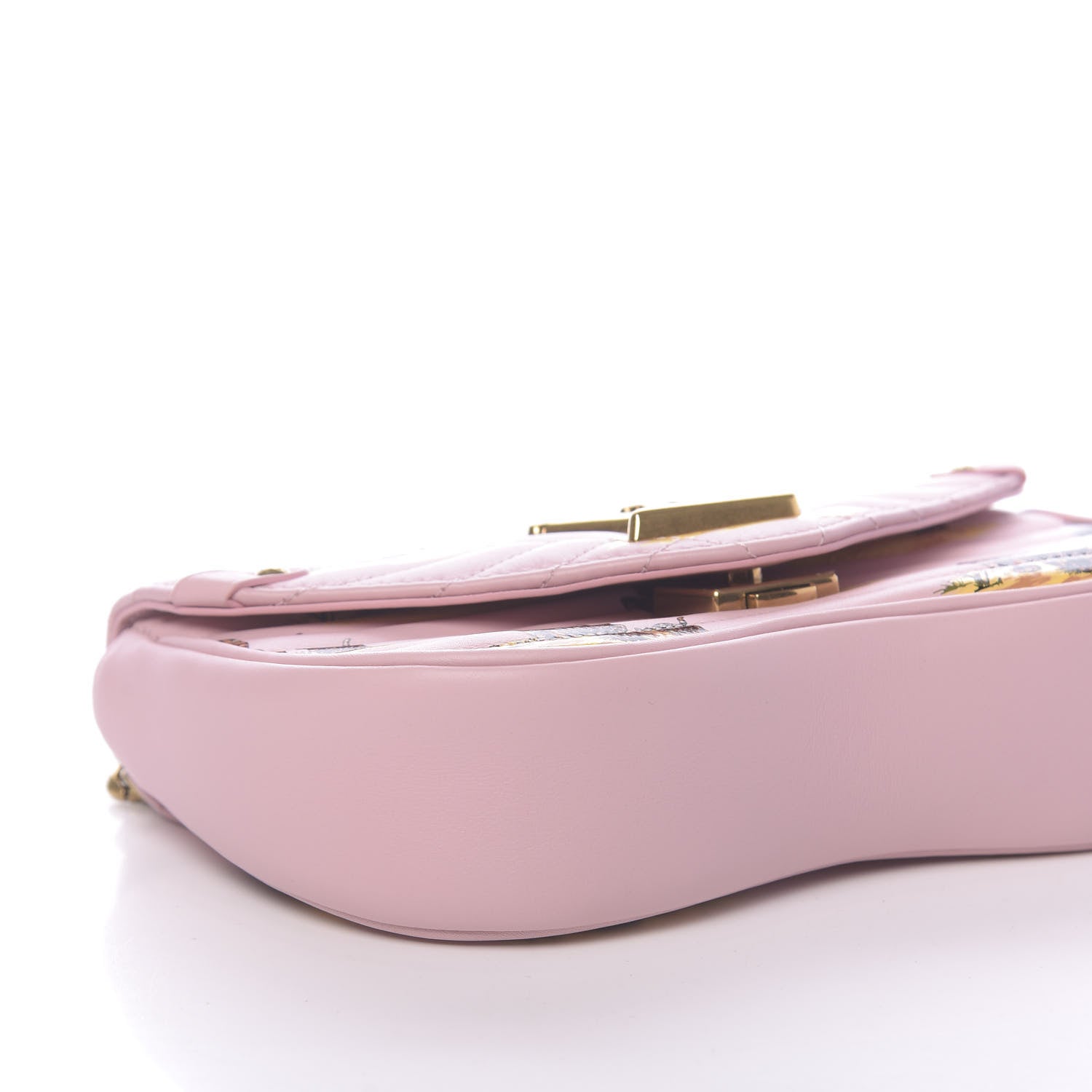 Louis Vuitton Calfskin Leopard Print New Wave Chain PM Light Pink 8 of 9