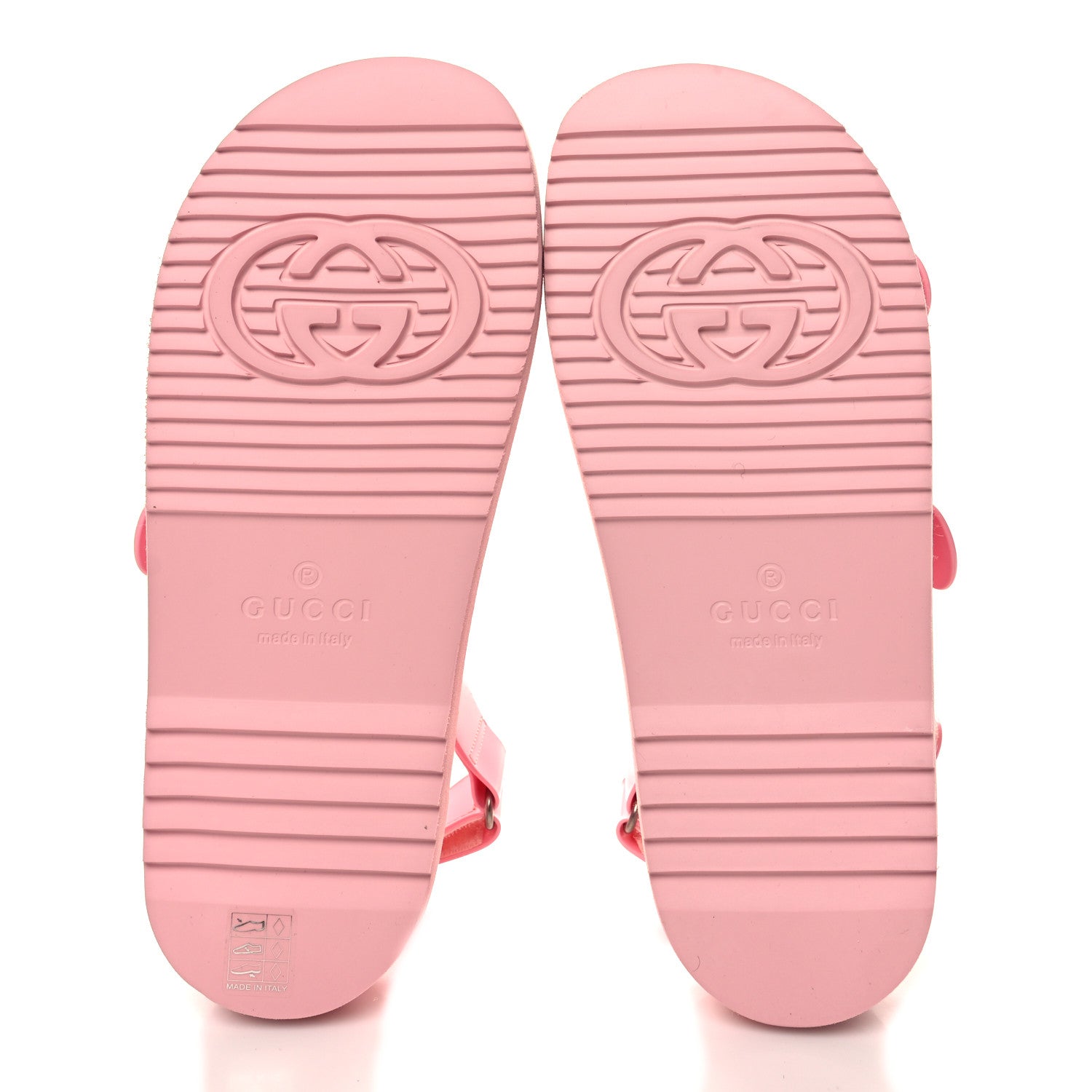 Gucci Rubber Mini Double G Womens Isla Dad Sandals 41 Wild Rose 5 of 8