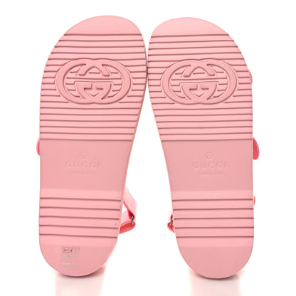 Gucci Rubber Mini Double G Womens Isla Dad Sandals 41 Wild Rose 5 of 8