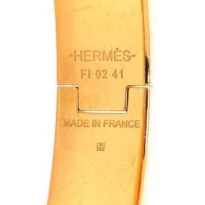 Hermes Enamel Narrow Clic Clac H Bracelet PM White 4 of 5