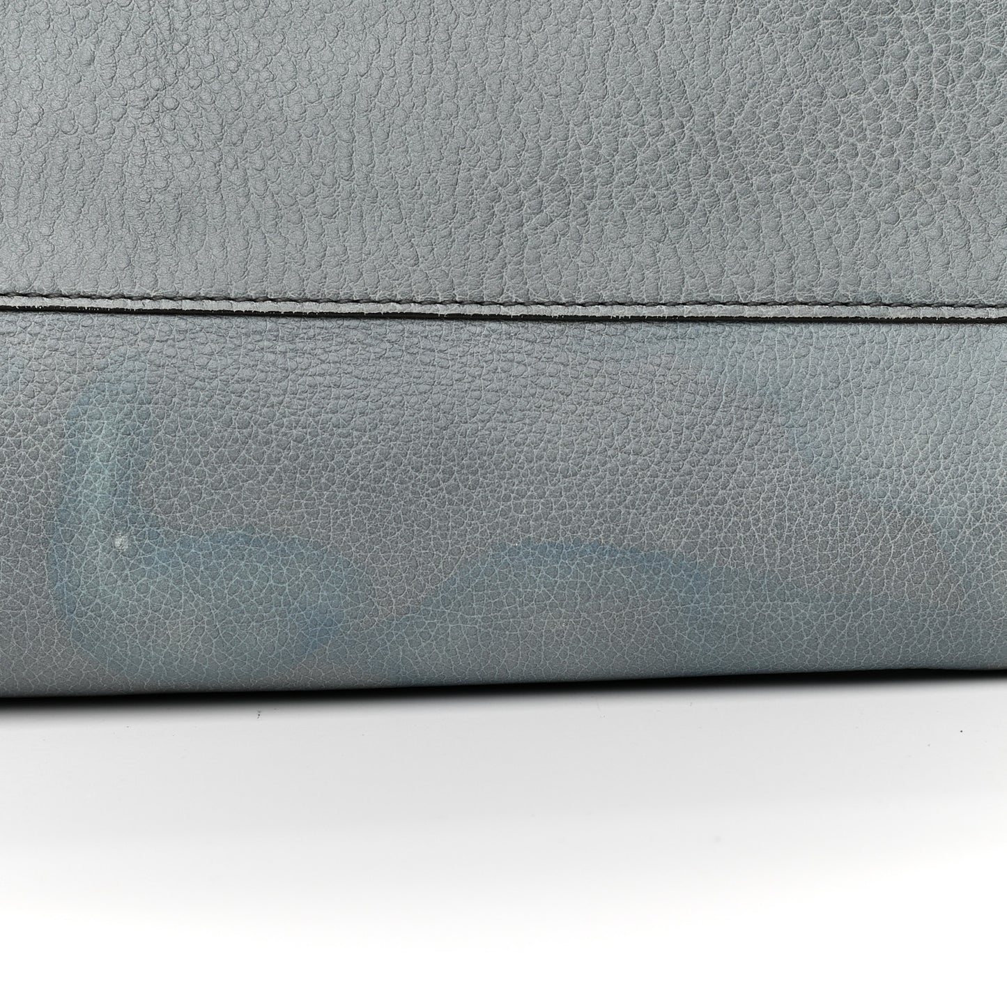 Smooth Calfskin Medium Milo Shopping Tote Cloudy Blue