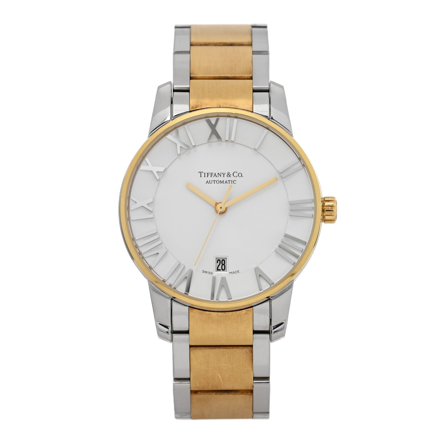 Stainless Steel 18K Yellow Gold 37mm Atlas 3-Hand Automatic Watch