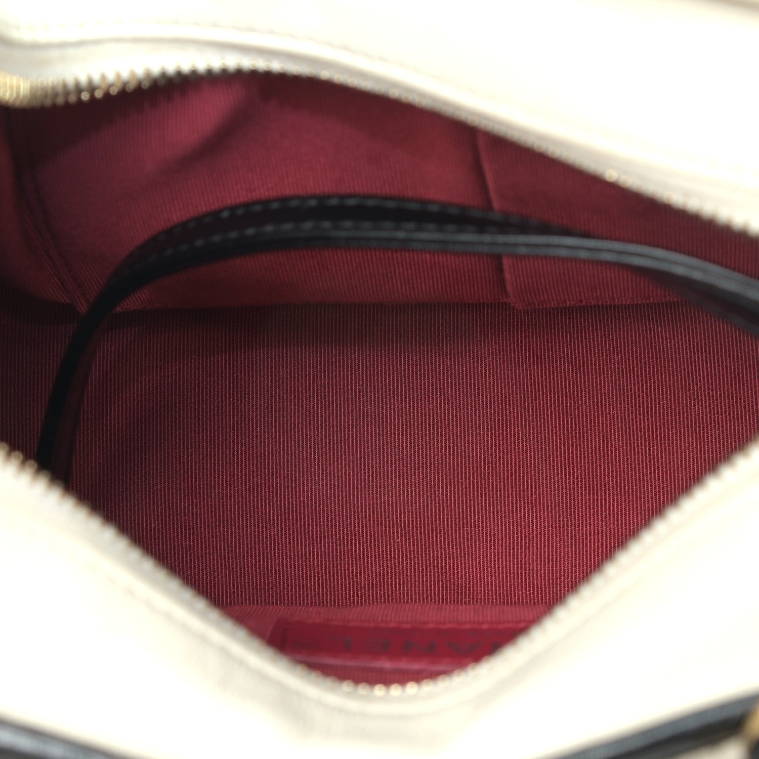 Chanel Aged Calfskin Quilted Small Gabrielle Hobo Black White 5 of 12
