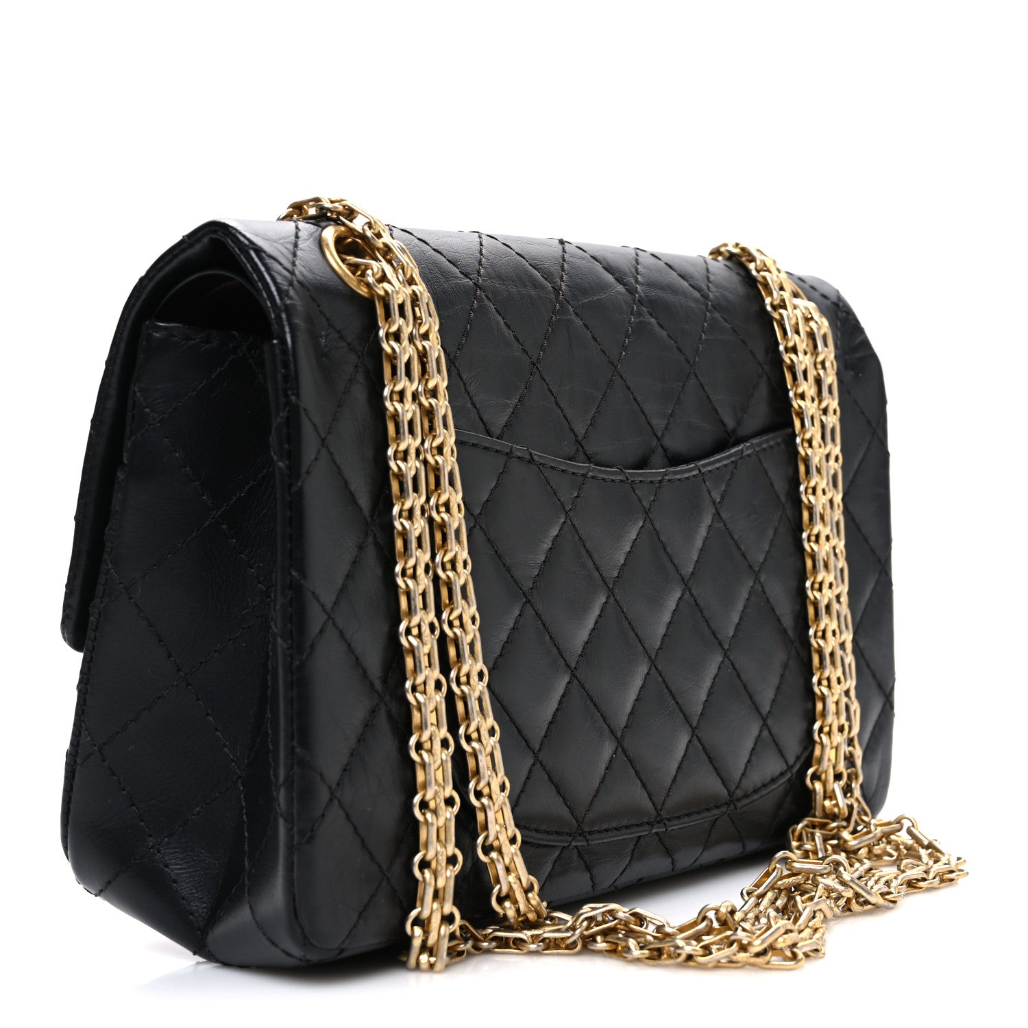 Chanel Aged Calfskin Quilted 2.55 Reissue 225 Flap Black 3 of 10