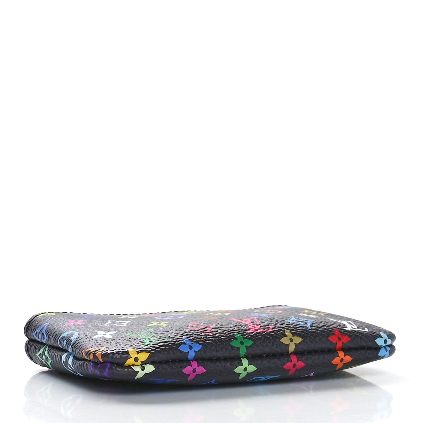 LV X TM Monogram Multicolor Key Pouch Black