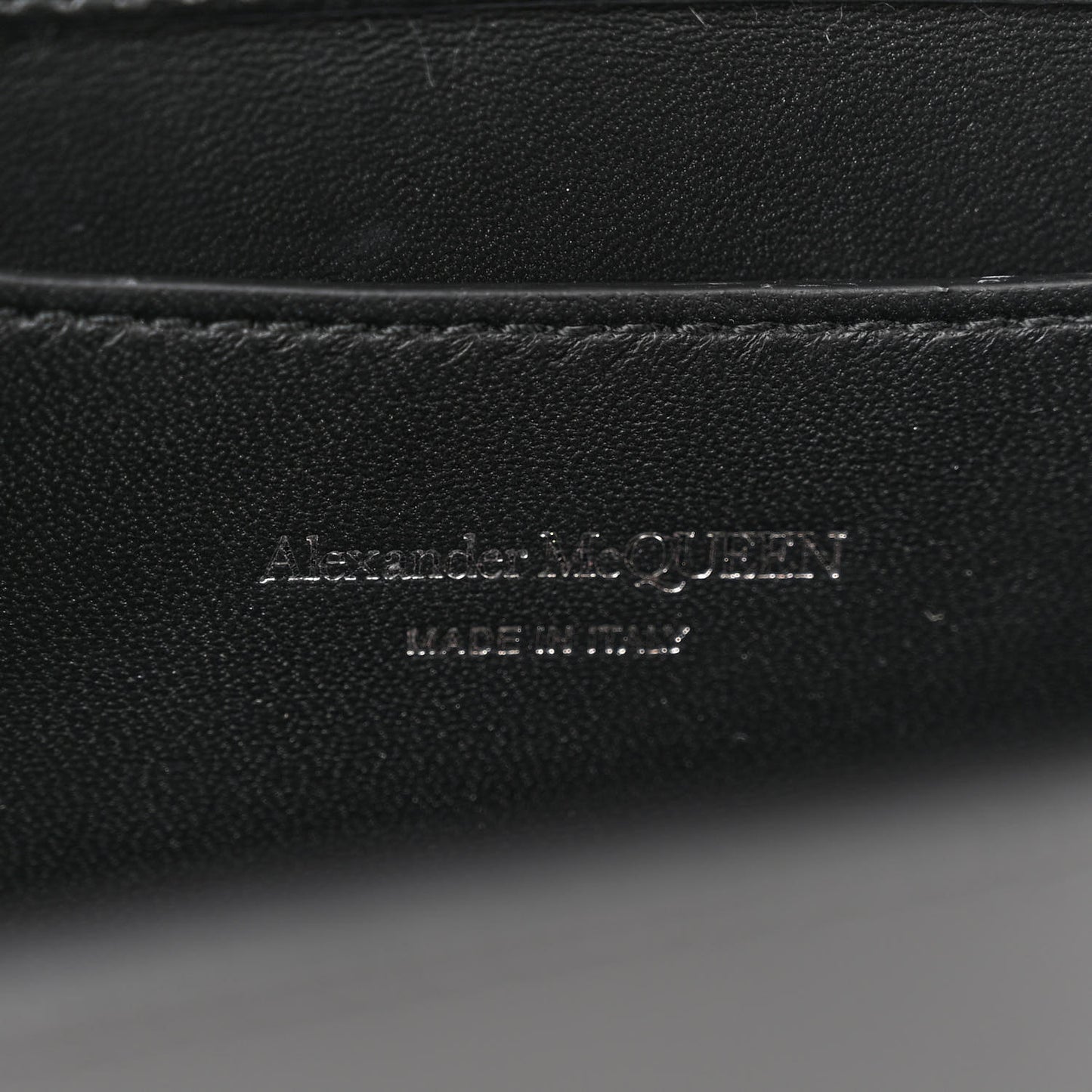 ALEXANDER MCQUEEN Denim Calfskin Small Slash Bag Blue Black