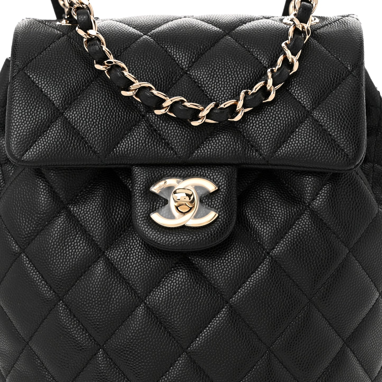Caviar Quilted Mini Urban Spirit Backpack Black