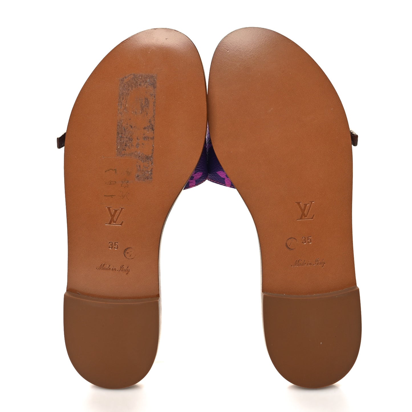 Monogram Spring in the City Lock It Flat Mule 35 Midnight Fuchsia