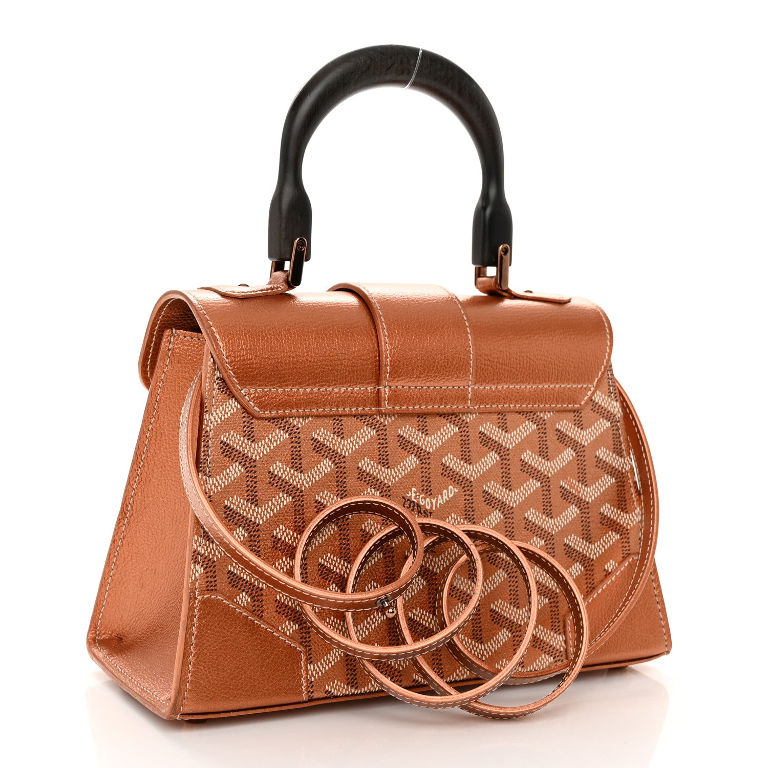 Goyard Goyardine Precious Metal Structure Mini Saigon Rose Gold 3 of 12