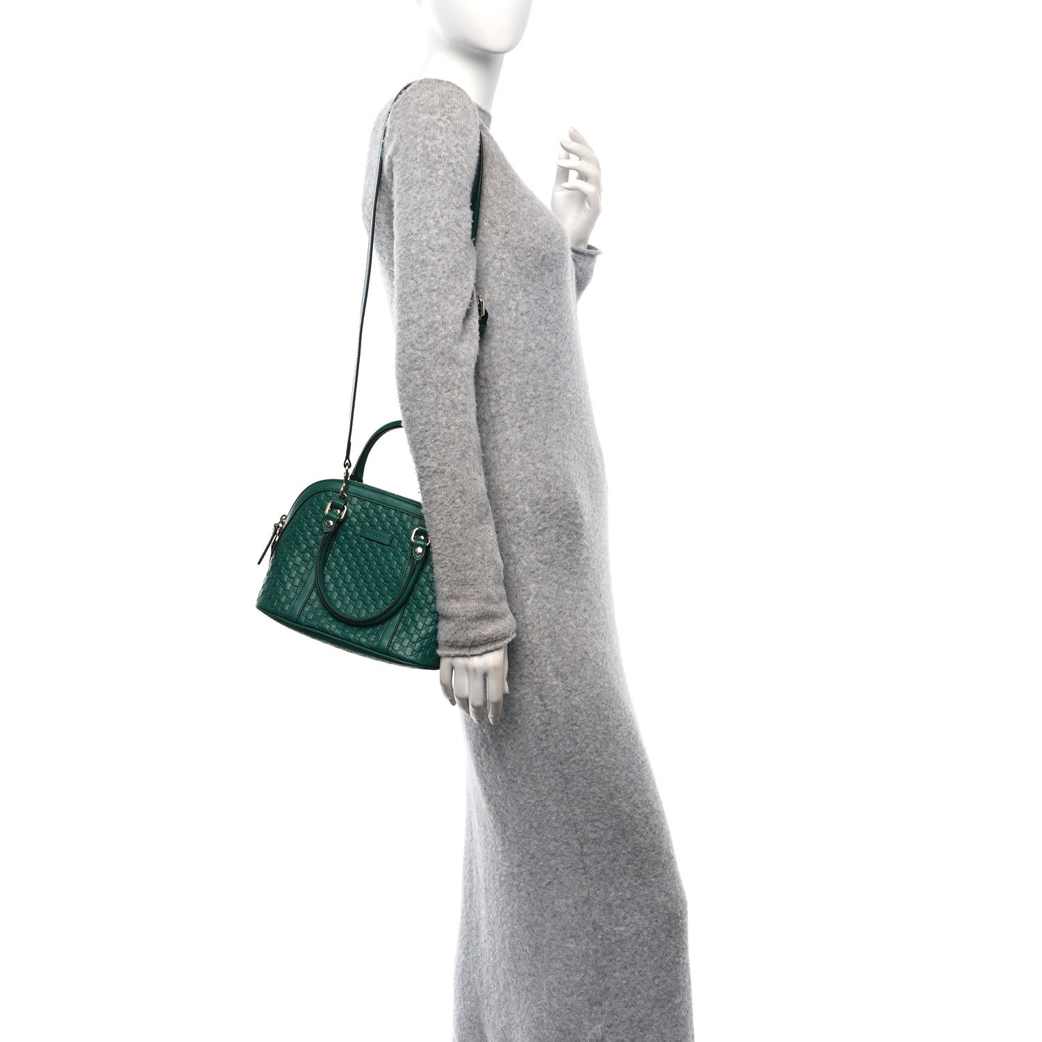 Gucci Soft Microguccissima Mini Dome Bag Emerald 2 of 11