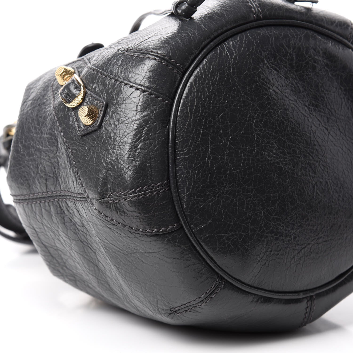 Balenciaga Agneau Giant 12 Gold Hardware Mini Pompon Gris Fossile 6 of 10