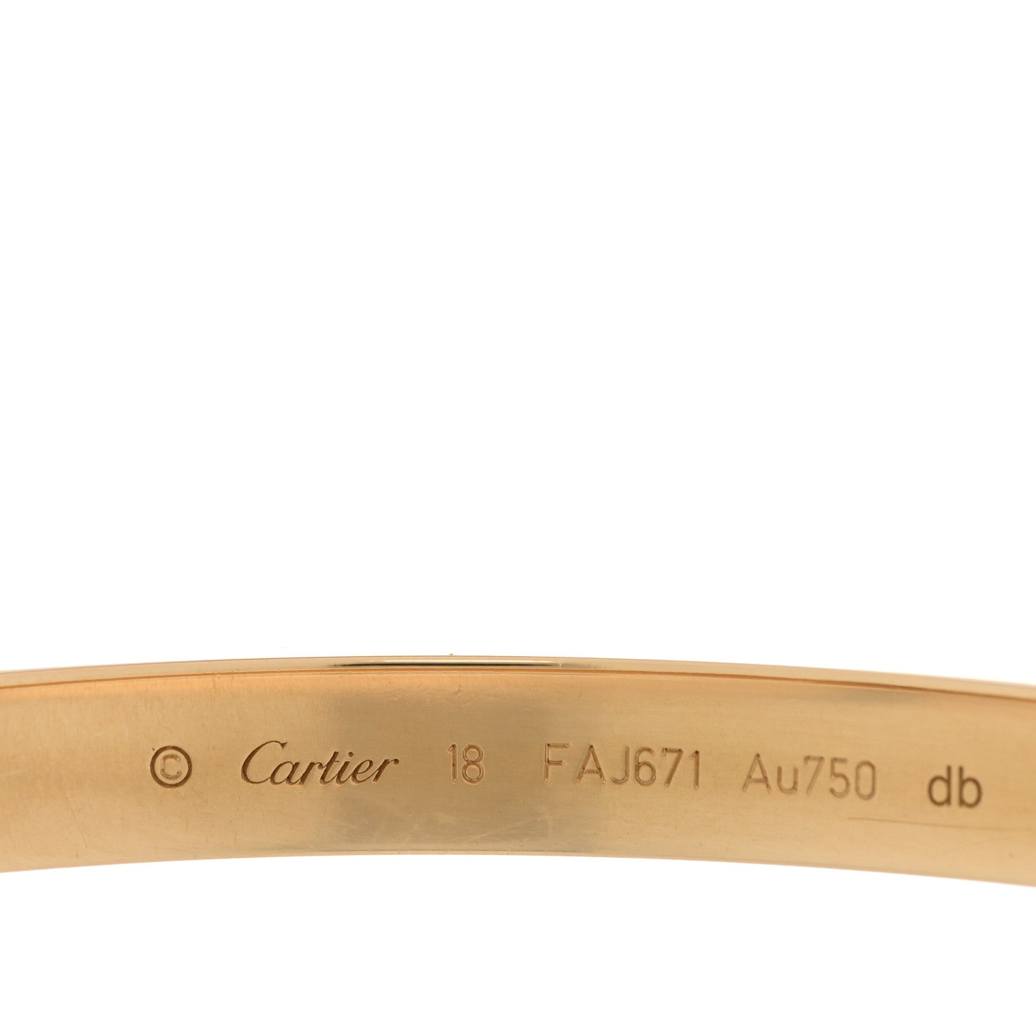 Cartier 18K Yellow Gold LOVE Bracelet 18 4 of 7
