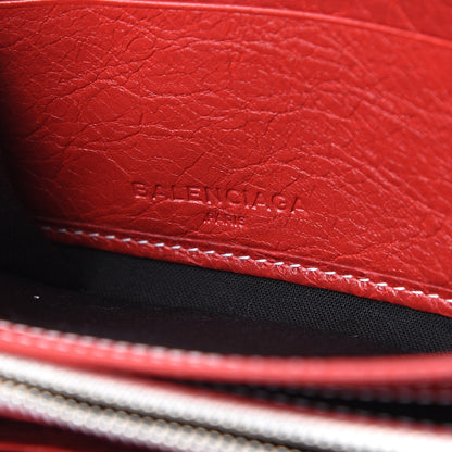 Balenciaga Agneau Arena Multicolore Bazar Continental Zip Around Wallet Grey White Black Red Blue 5 of 7