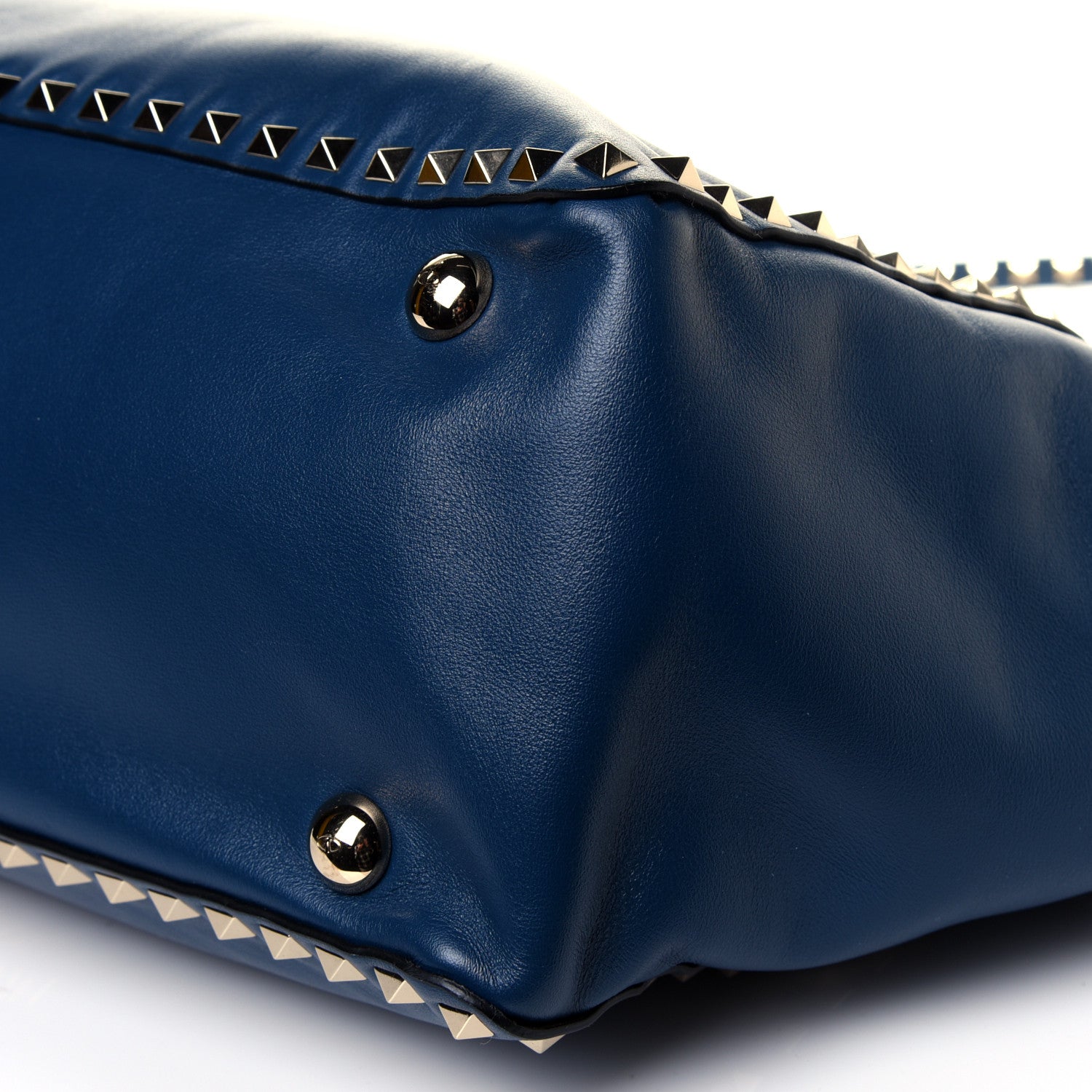 Valentino Garavani Vitello Medium Rockstud Tote Peacock 18 of 18