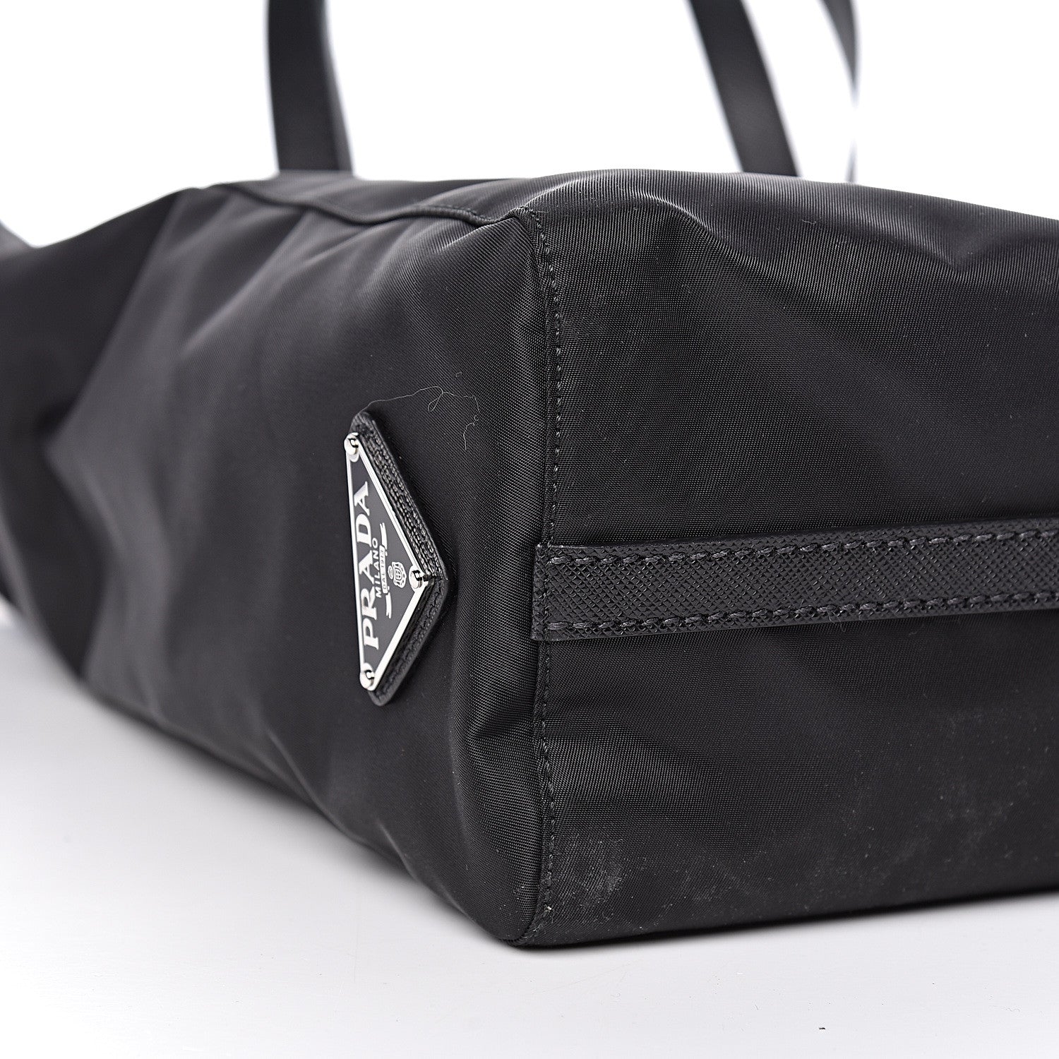 Prada X JAMES JEAN Tessuto Nylon Patch Shopping Tote Black 8 of 11
