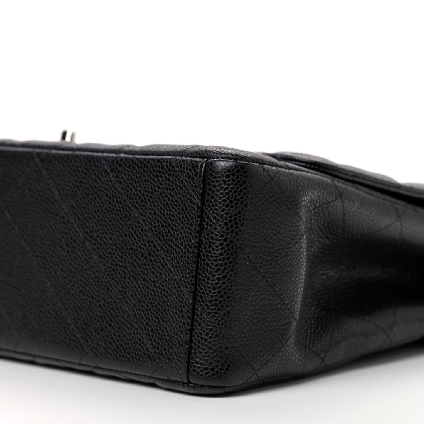Caviar Quilted Maxi Single Flap Black
