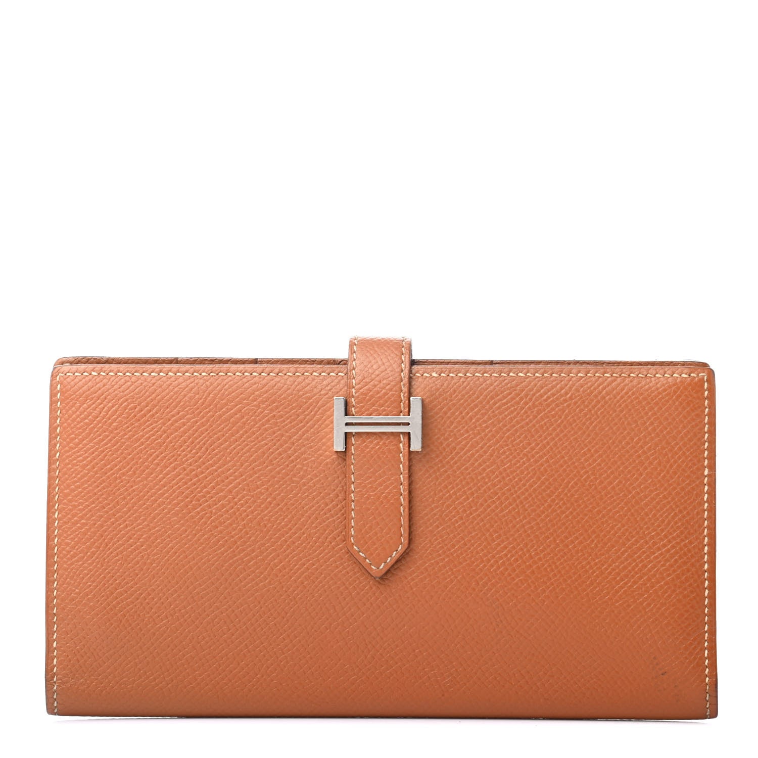 Hermes Epsom Bearn Gusset Wallet Gold 1 of 7