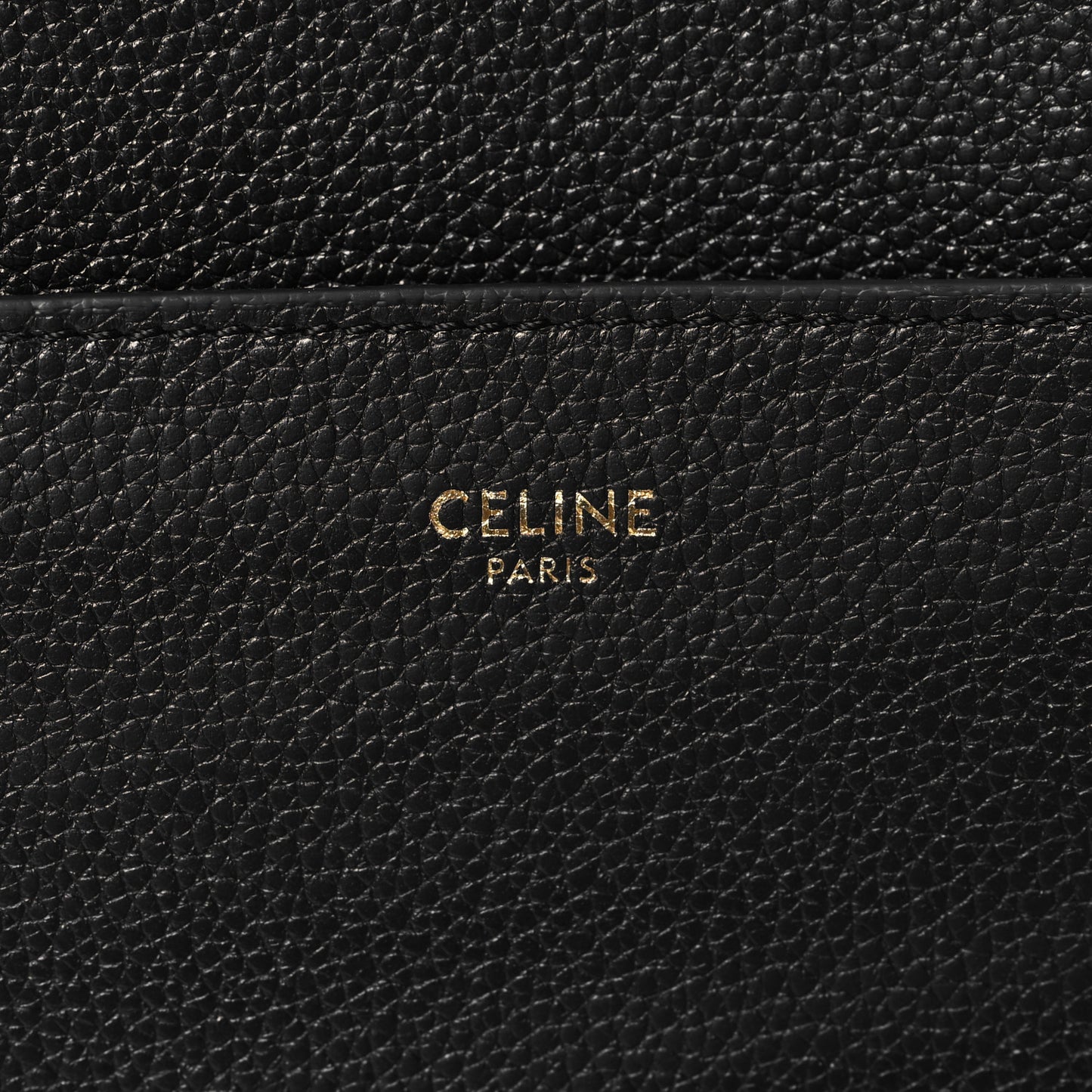 Soft Grained Calfskin Sangle Bucket Bag Black