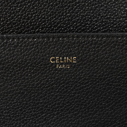 Celine Soft Grained Calfskin Sangle Bucket Bag Black 6 of 9