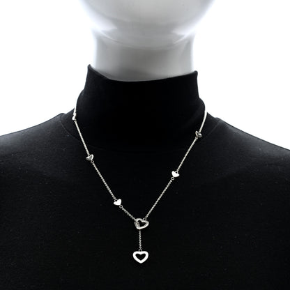 Tiffany Sterling Silver Heart Lariat Necklace 2 of 4
