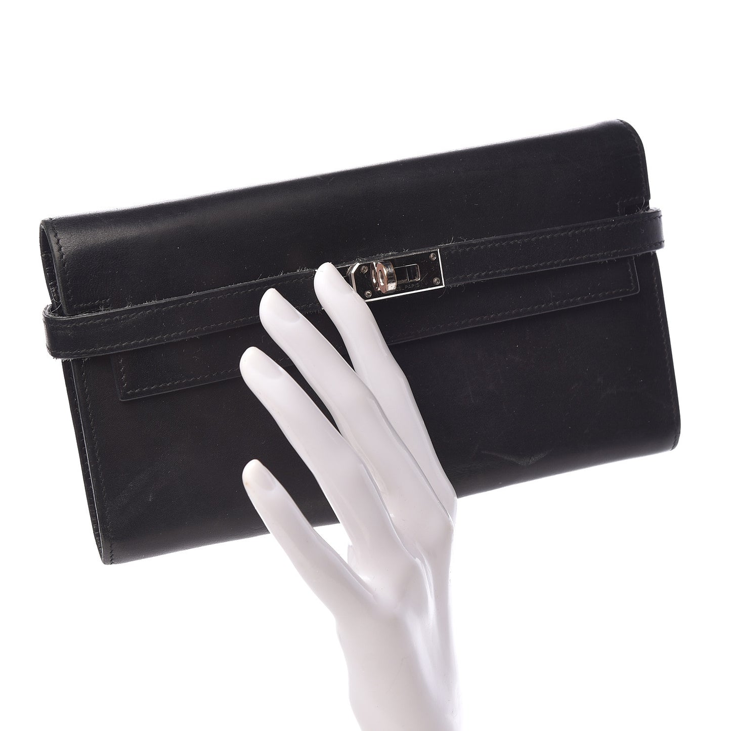 Box Kelly Longue Wallet Black