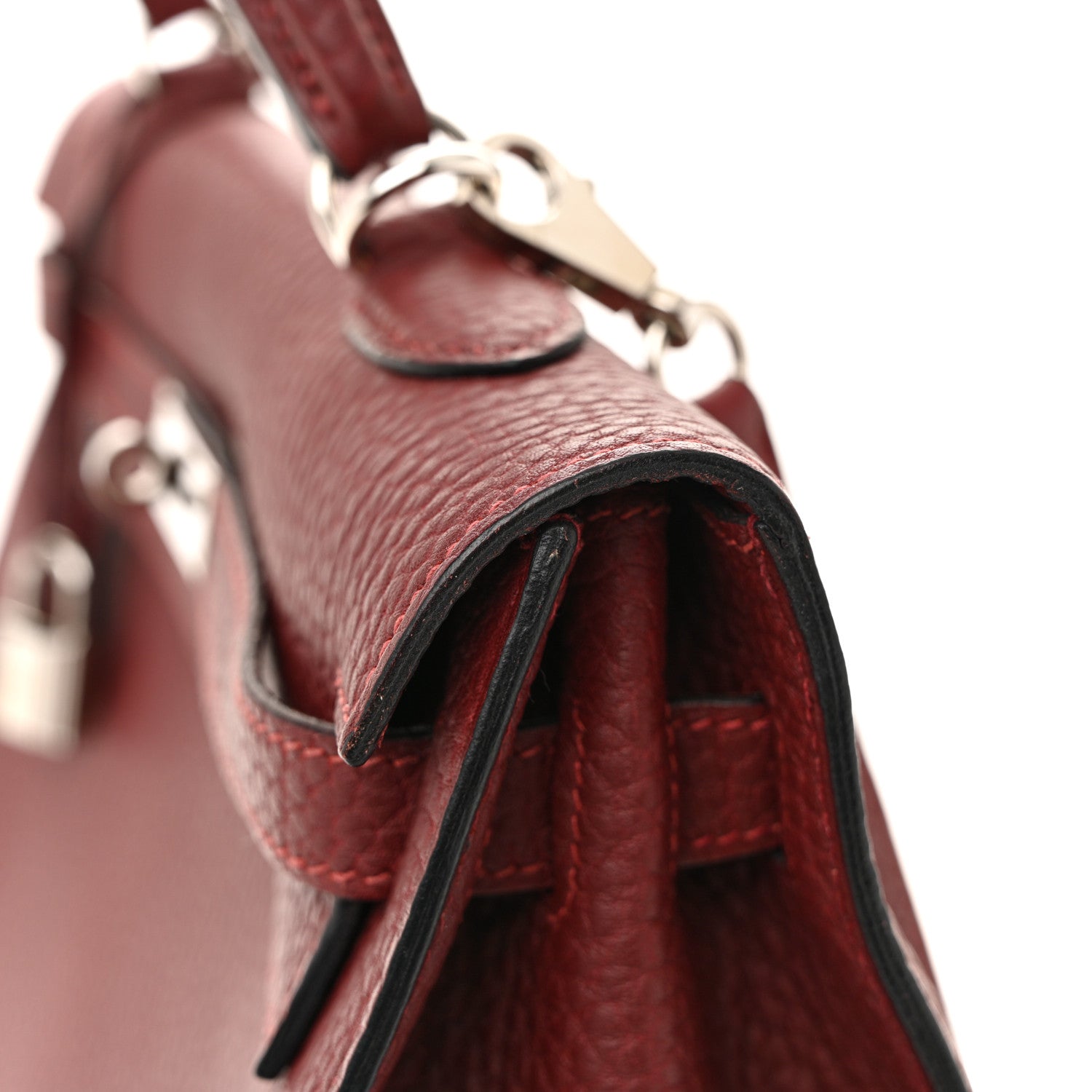 Hermes Fjord Kelly Sellier 35 Rouge H 14 of 16