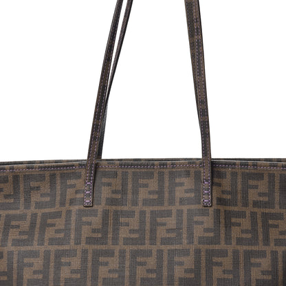 Fendi Zucca Spalmati Small Roll Tote Tobacco Viola 15 of 15