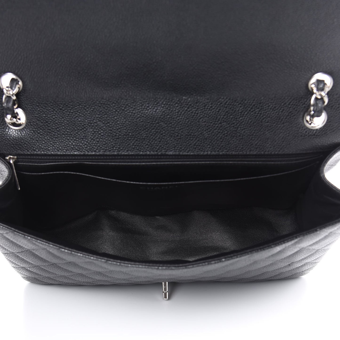 Caviar Quilted Maxi Single Flap Black