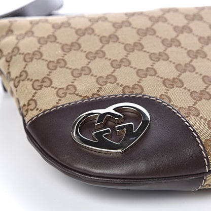 Gucci Monogram Small Lovely Heart Messenger Dark Brown 9 of 13