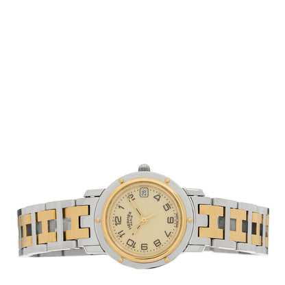 Hermes Stainless Steel 24mm Clipper Quartz Watch Gold 2 of 4