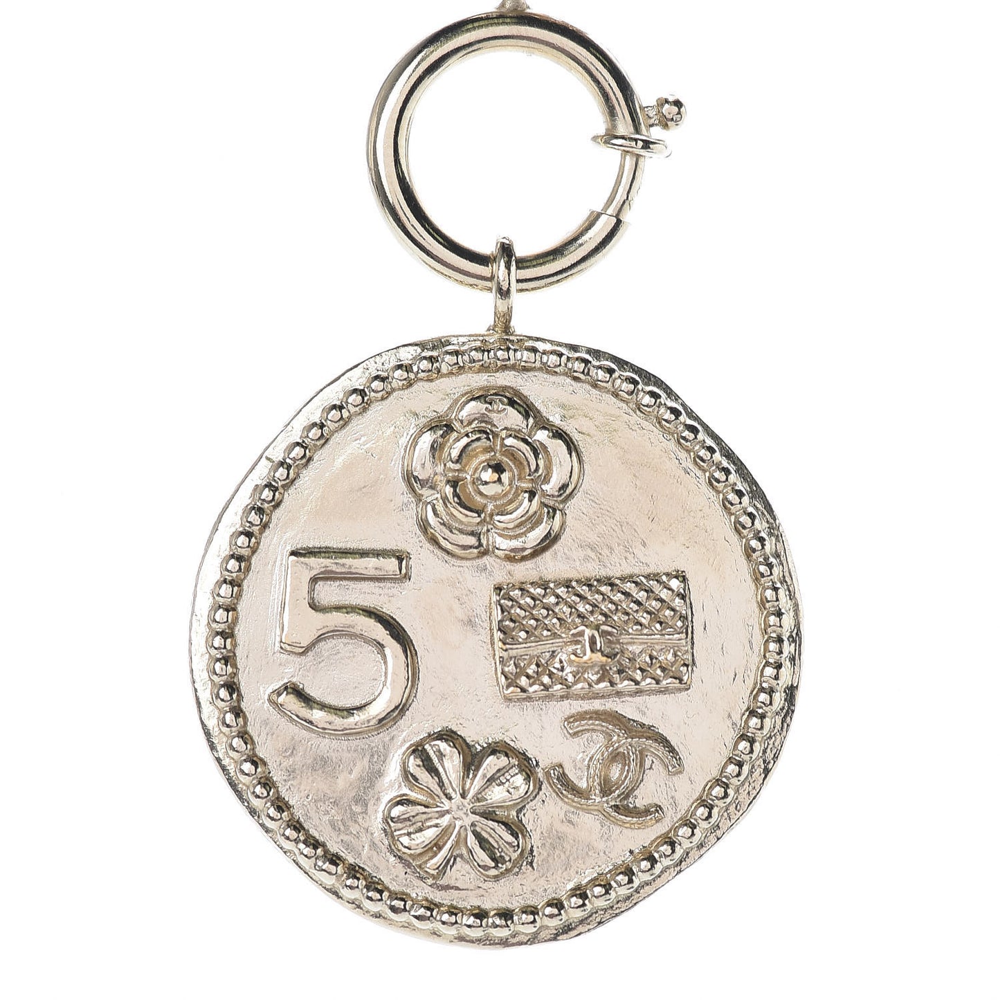 CC Medallion 100 Anniversary Chain Necklace Gold