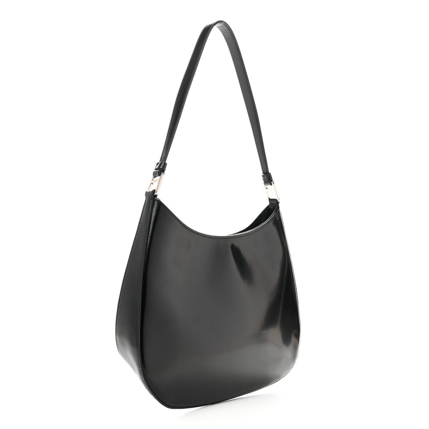 Spazzolato Cleo Shoulder Bag Black