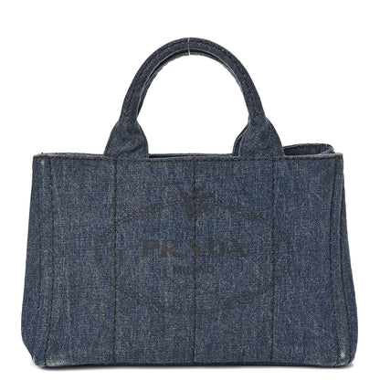 Prada Denim Logo Tote Avio 1 of 15
